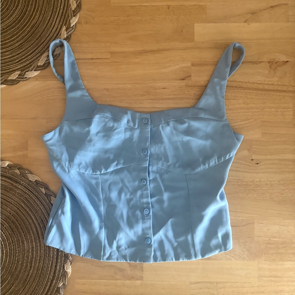 Abercrombie & Fitch Light Blue Tank Top